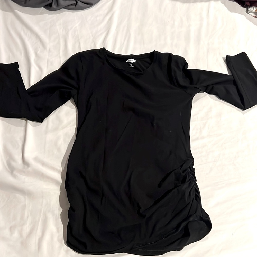 Long Sleeved Maternity Top - Black - Small - Old Navy